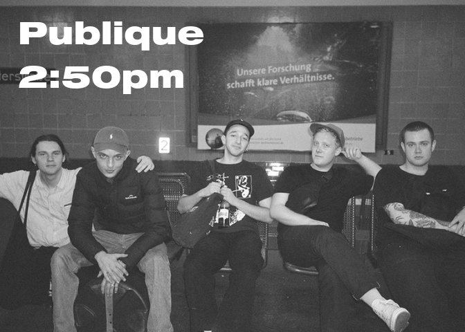 They’re a new name but a name you need to know. Publique will be bringing the ruckus nice and early today.