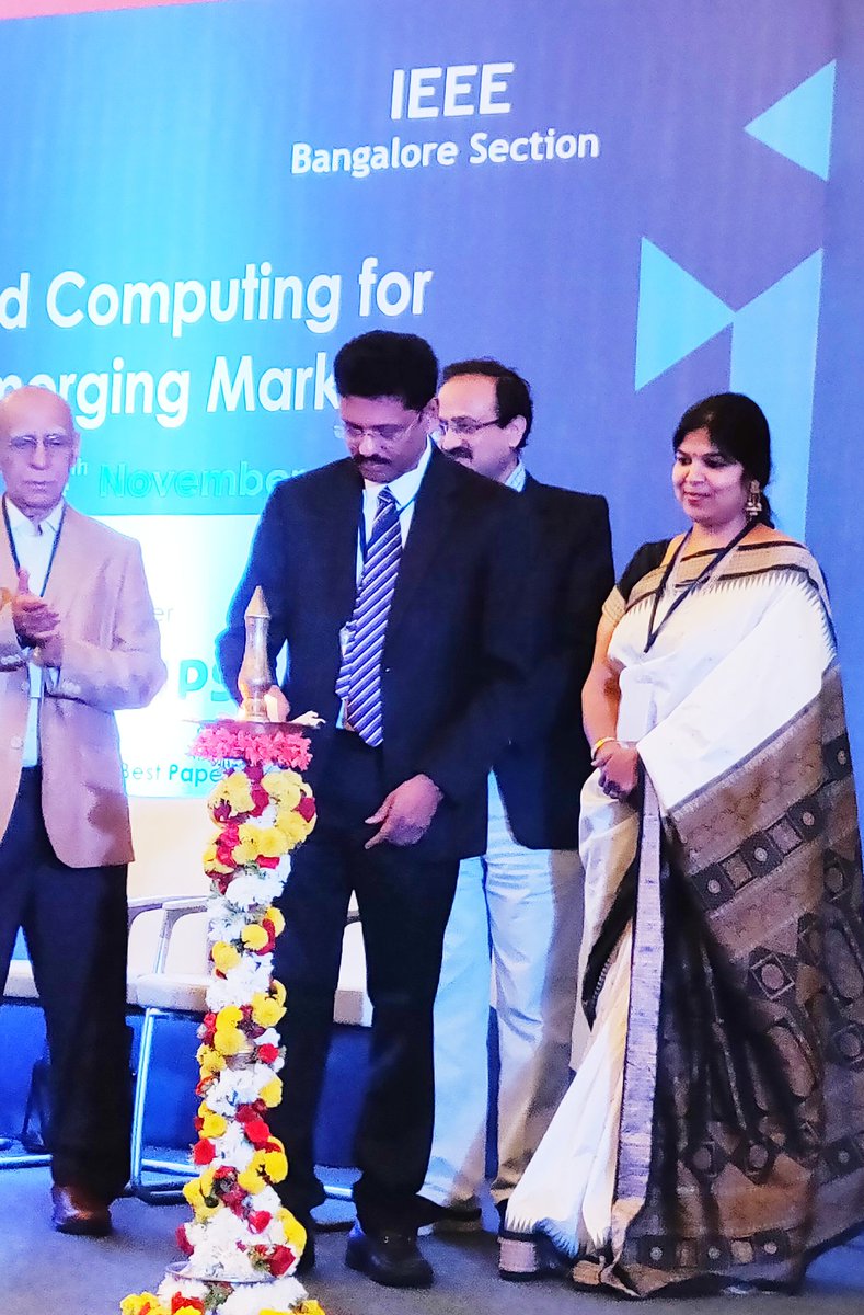deepupc's tweet image. Inauguration of #IEEECCEM18  conference by @gpingali Krishnan Ajat Soota. #IBM #GTS