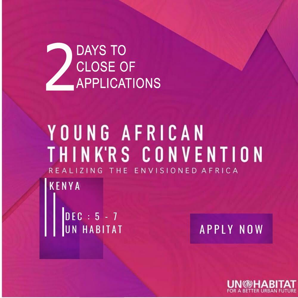 youngthinkrs's tweet photo. Good morning Think'rs we have exactly 2 Days left before we close applications for #YATCKke18 

 https://t.co/IpIZRNhJPk https://t.co/rivzhbGCnw