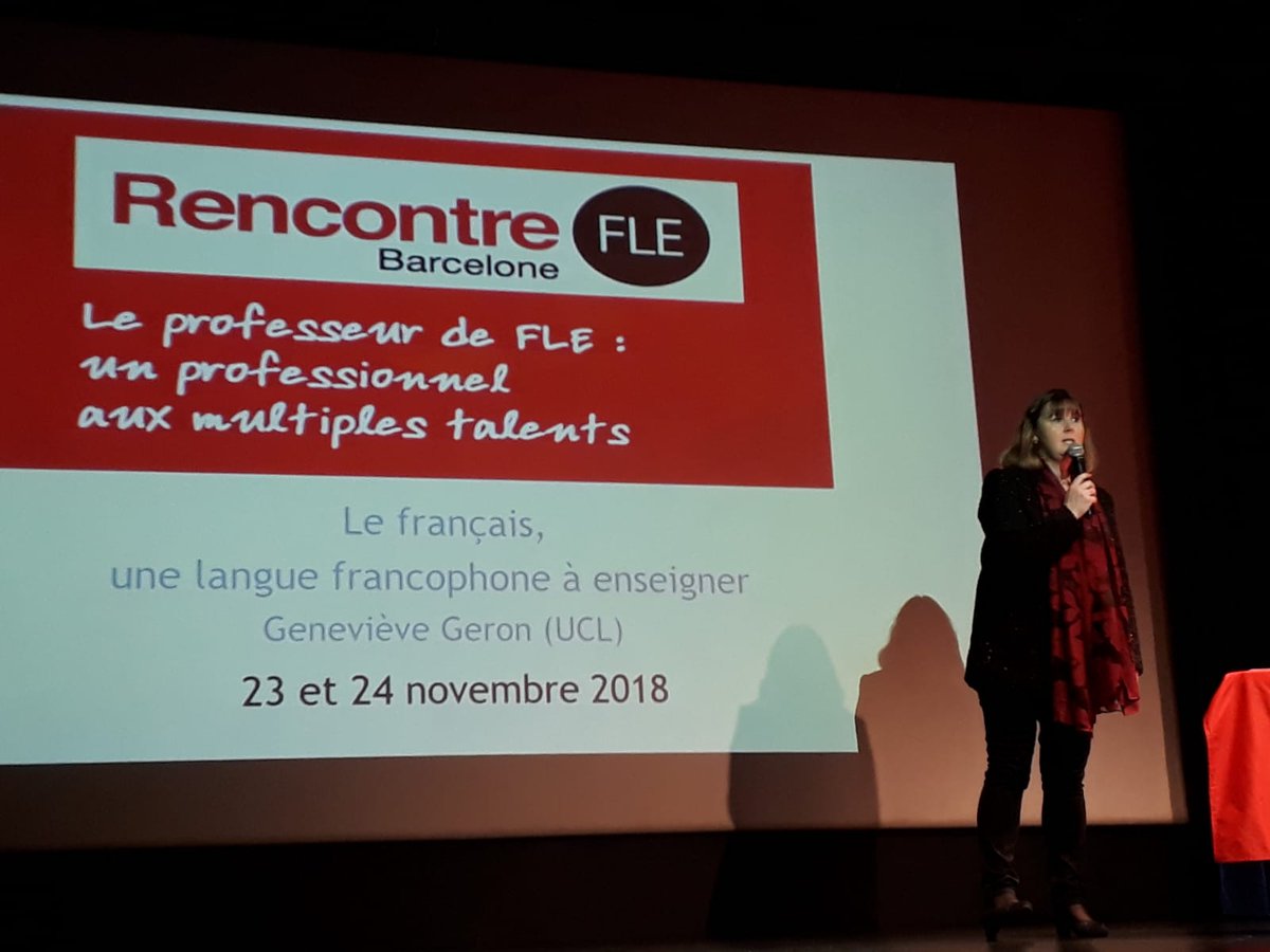 emdlfle's tweet photo. " L'avenir de l'enseignement du FLE doit passer par une image plus francophone du français qui lui assure vitalité et modernité. " Geneviève Geron #RencontreFLE https://t.co/noeKFvllZ4