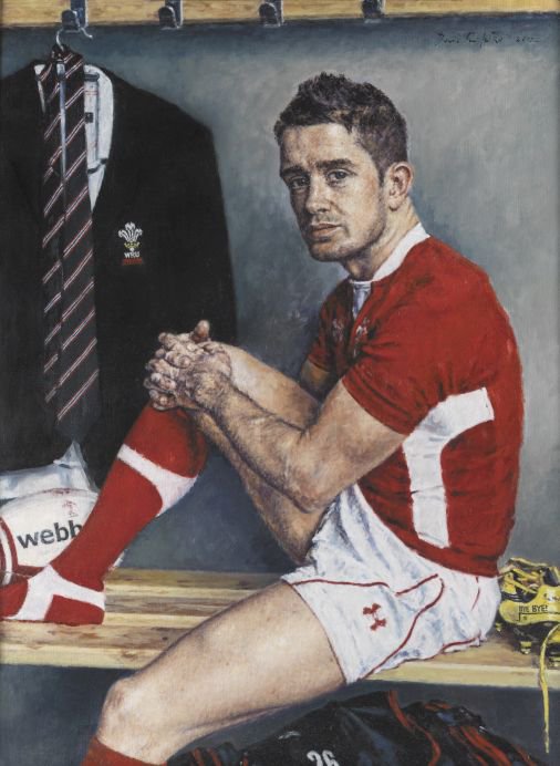 Ydych chi'n hoffi rygbi? Dyma baentiad olew o'r seren rygbi undeb, Shane Williams gan yr artist David Griffiths ow.ly/fpur30mFuYE @ShaneWilliams11 #ArchifauChwaraeon