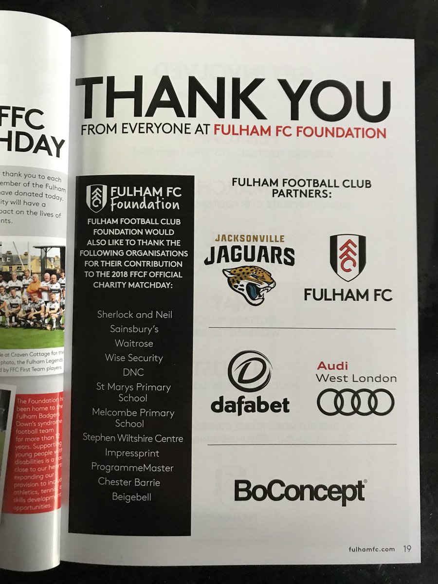 FulhamFCFound's tweet photo. Today is the @FulhamFCFound Matchday, show your support by bringing £1 to the ground at #FULSOU. Thanks to all partners for helping us make today happen! #COYW https://t.co/gVo8JLpECo