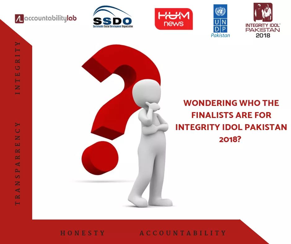 IntegrityIconPK's tweet photo. Wondering who the finalists are for Integrity Idol Pakistan 2018? 
Stay tuned for updates. We'll be announcing Top 5 winners soon! 
@SSDOPakistan @UNDP_Pakistan  @AccountLab @humnewspakistan
#IntegrityIdol #YouthIntegrityIdol @IntegrityIdol #IIP2018 https://t.co/njECQOAJ2C