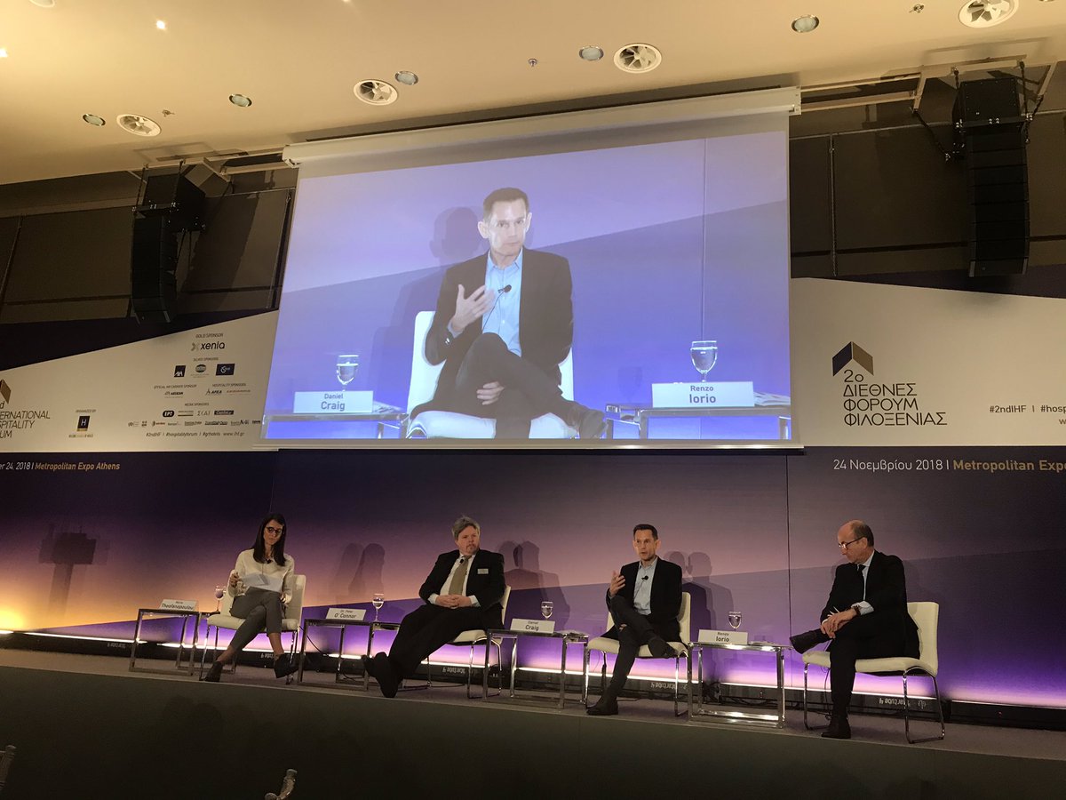 HenryMcVee's tweet photo. Daniel Edward Craig talks the talk at the 2nd International Hospitality Forum, Athens, Greece. #2ndIHF, #hospitalityforum, #grhotels, #guestintelligence, #reviewpro https://t.co/HcYHoD3GcN