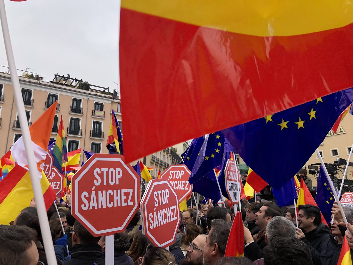 🔶 Manifestación #STOPSánchez 

⚖️ No a los indultos, si a la justicia.

👉 Es necesario que se convoquen #EleccionesYa.