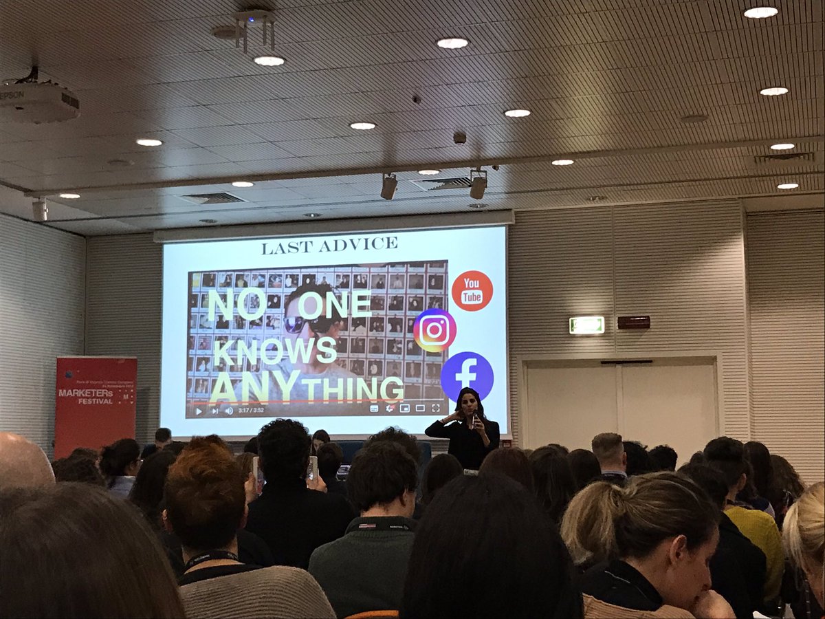 E ricordatevi sempre che “nessuno sa niente” ✋️👌
TEST. FAIL. LEARN. REPEAT.

Inspiring speech by <a href="/VeronicaCiviero/">Veronica Civiero</a> at #MF18!