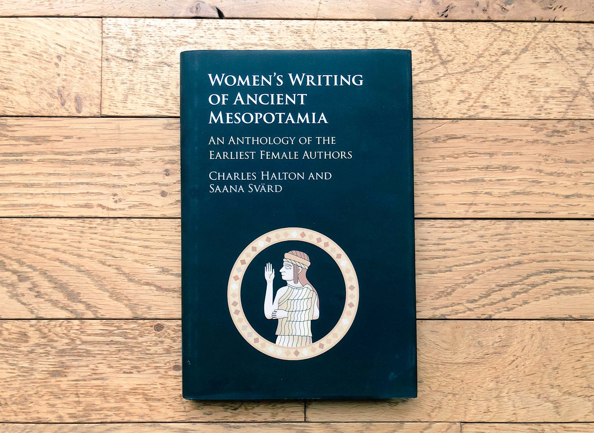 Dr. Moudhy Al-Rashid (@moudhy) on Twitter photo From oracles to dictionaries, personal letters to proverbs, this kick-ass book presents writings by women from ancient Mesopotamia.
“Women’s Writing of Ancient Mesopotamia: An Anthology of the Earliest Female Authors” by <a href="/CharlesHalton/">Charles Halton</a> <a href="/SaanaSvard/">Saana Svärd</a> From oracles to dictionaries, personal letters to proverbs, this kick-ass book presents writings by women from ancient Mesopotamia.
“Women’s Writing of Ancient Mesopotamia: An Anthology of the Earliest Female Authors” by <a href="/CharlesHalton/">Charles Halton</a> <a href="/SaanaSvard/">Saana Svärd</a>