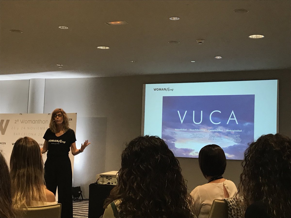 vielbama's tweet photo. Plataformas colaborativas y human centric con la súper inspiradora @ainhoafornos 🙌🏻🙌🏻🙌🏻 en un universo VUCA #VUCA #womanthon @womanthon #beahacker https://t.co/ZTccmhvsYW