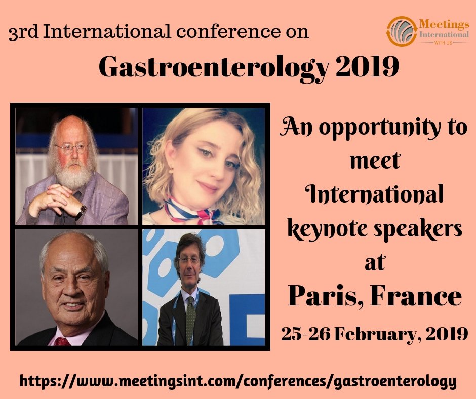 Gastro2019's tweet photo. submit your abstract at #Gastroenterology 2019 conference and meet our Organizing Committee Members.
25-26 February, 2019
Paris, France
https://t.co/BqUehHEDpa https://t.co/MQYJEfLW8T