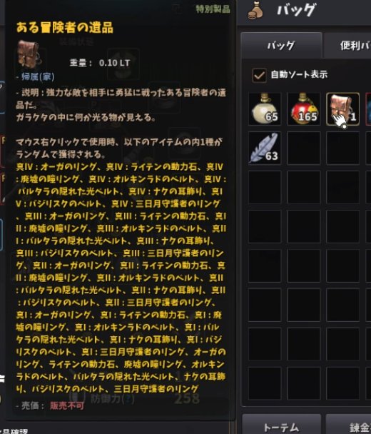 ある冒険者の遺品