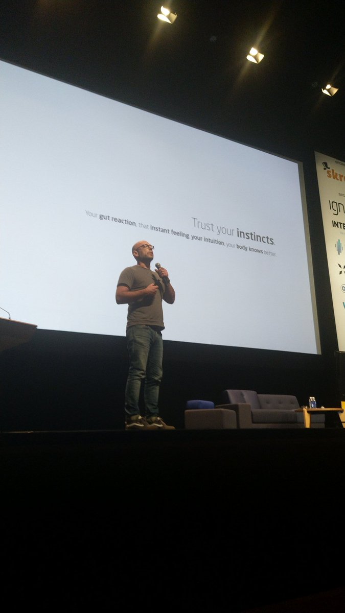 digitized's tweet photo. Trust your instincts @Onyro_com #Digitized18 https://t.co/UPSh1XMD5l