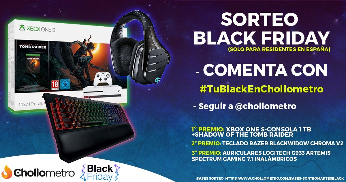 ÚLTIMA LLAMADA PARA PARTICIPAR. ¡MAÑANA TERMINA!

Haz RT y comenta con #TuBlackEnChollometro y llévate uno de los tres pedazo de premiazos que sorteamos!

¡GOGOGOGO!