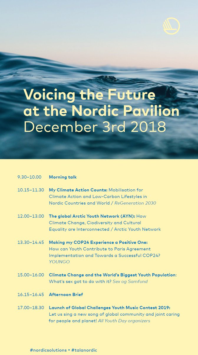 glocha_mp's tweet photo. #Youth demanding #ClimateAmbition w #Music 🎶
join us 3rd Dec @COP24 @Nordic_Climate pavilion
launching Global Challenges Youth Music Contest 2019 #GYMC @GloChaMusic bring Your music & passion 💚 #GloChaAngelAward 🏆
https://t.co/r1jhII1Slg https://t.co/Y0hSqC6T0I
