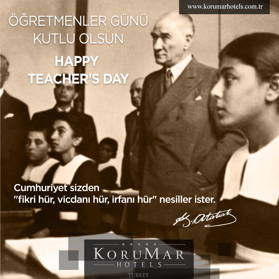 24 Kasım Öğretmenler Gününüz Kutlu Olsun 😍👩‍🏫👨‍🏫

#öğretmenlergünü #24Kasım #KorumarHotels #KorumarHotelDeLuxe