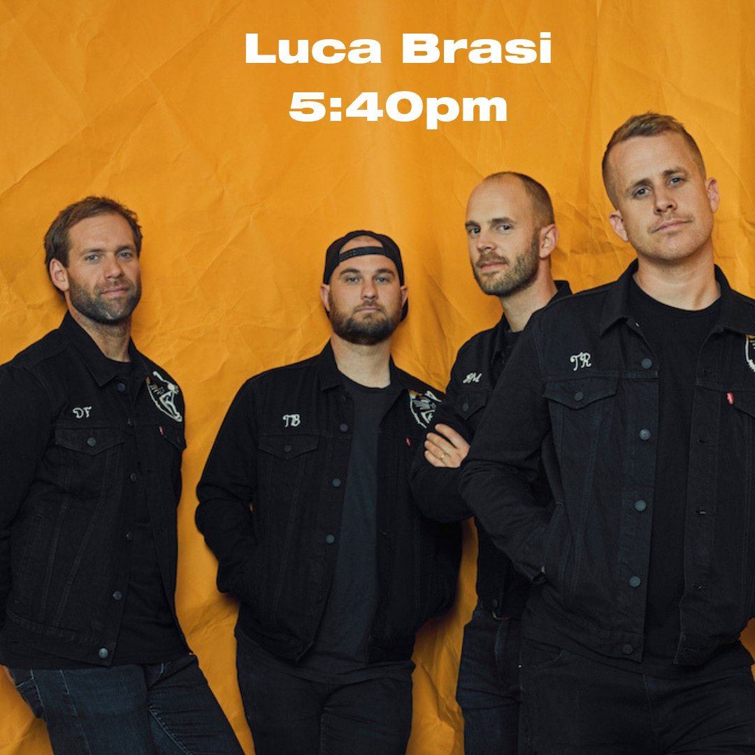 Tasmanian punk rockers Luca Brasi will be hitting the stage at 5:40pm blessing your ears with their latest album 'Stay' and much more.