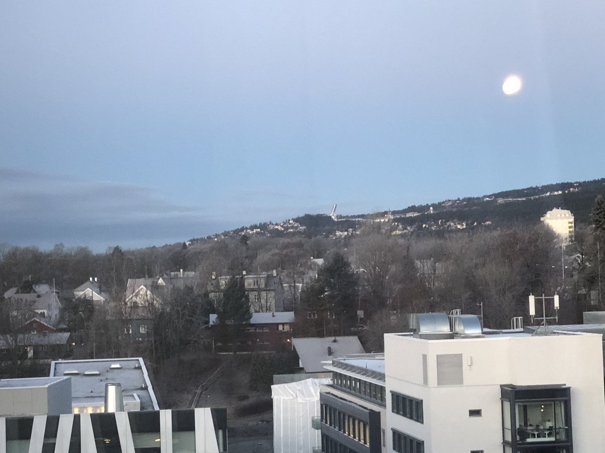 amclind's tweet photo. Good morning #Oslo - it’s been amazing!!!  🌕 #NTIF2018 #roomwithaview https://t.co/mMXWBFnxcA
