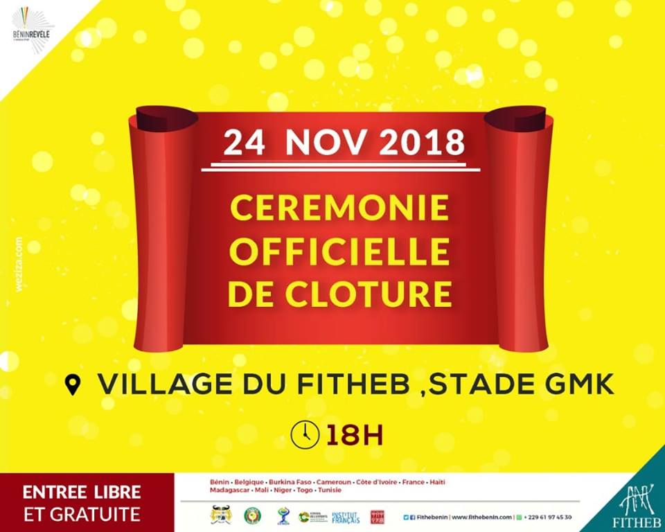 Fithebbenin's tweet photo. Programmation de la journée du 24 Novembre 2018. 
Terminus, tout le monde descend.
#Culture #Wasexo #Afrique #DigitalBenin #Benin, #FITHEB2018 #team229, #fitheb
@koboudeleon @ACTU_BENIN_INFO @PresidenceBenin @gouvbenin https://t.co/T3okWZ2AaF