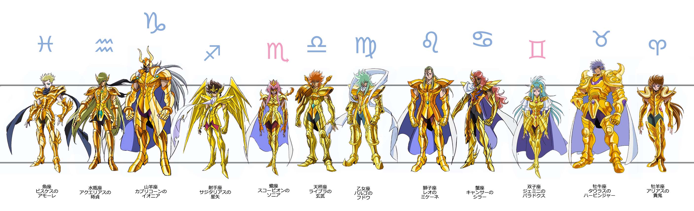 やまださん 多忙 できた 聖闘士星矢w 黄道十二星座順 黄金聖闘士一覧 一回ちゃんと星矢ちゃん基準で身長差見たかったんだ T Co Tvsjnkjqwh Twitter