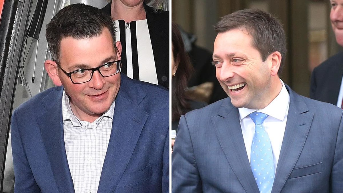 australian's tweet photo. #BREAKING 'It's over. The dam has burst'.
Early counting suggests Daniel Andrews’ Labor party will win at least 50 seats in Victoria’s 88-seat parliament #auspol https://t.co/TZD3nGIG6X https://t.co/rb0tFffIMS