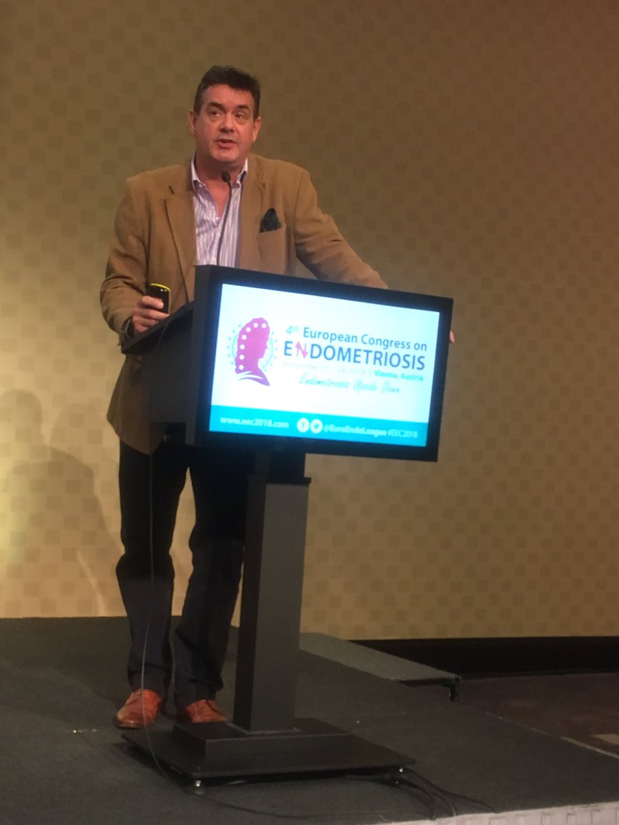 WorldEndoSoc's tweet photo. Peter Barton-Smith emphasised that minimally invasive surgery comprises both laparoscopic and robotic surgery - they are tools that have to be chosen according to the type of #endometriosis being treated #EEC2018 https://t.co/rkAeYpiyCD
