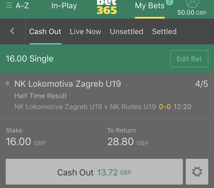 In play bet, all over them so far