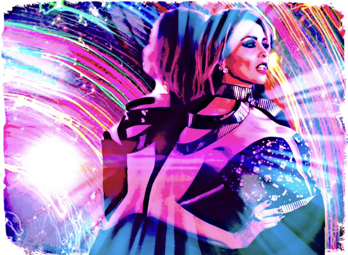 toocreativeart's tweet photo. This time last year, illustrating &amp; editing @DanniiMinogue wearing #jasongrech couture for her #Galaxy video! https://t.co/vdEaxOlMQa