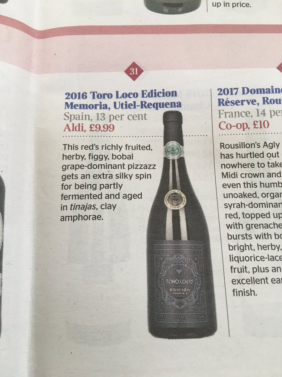 “Aldi is the place to head this year regardless of where you do your food shopping...” The Times Top 50 Red Wines