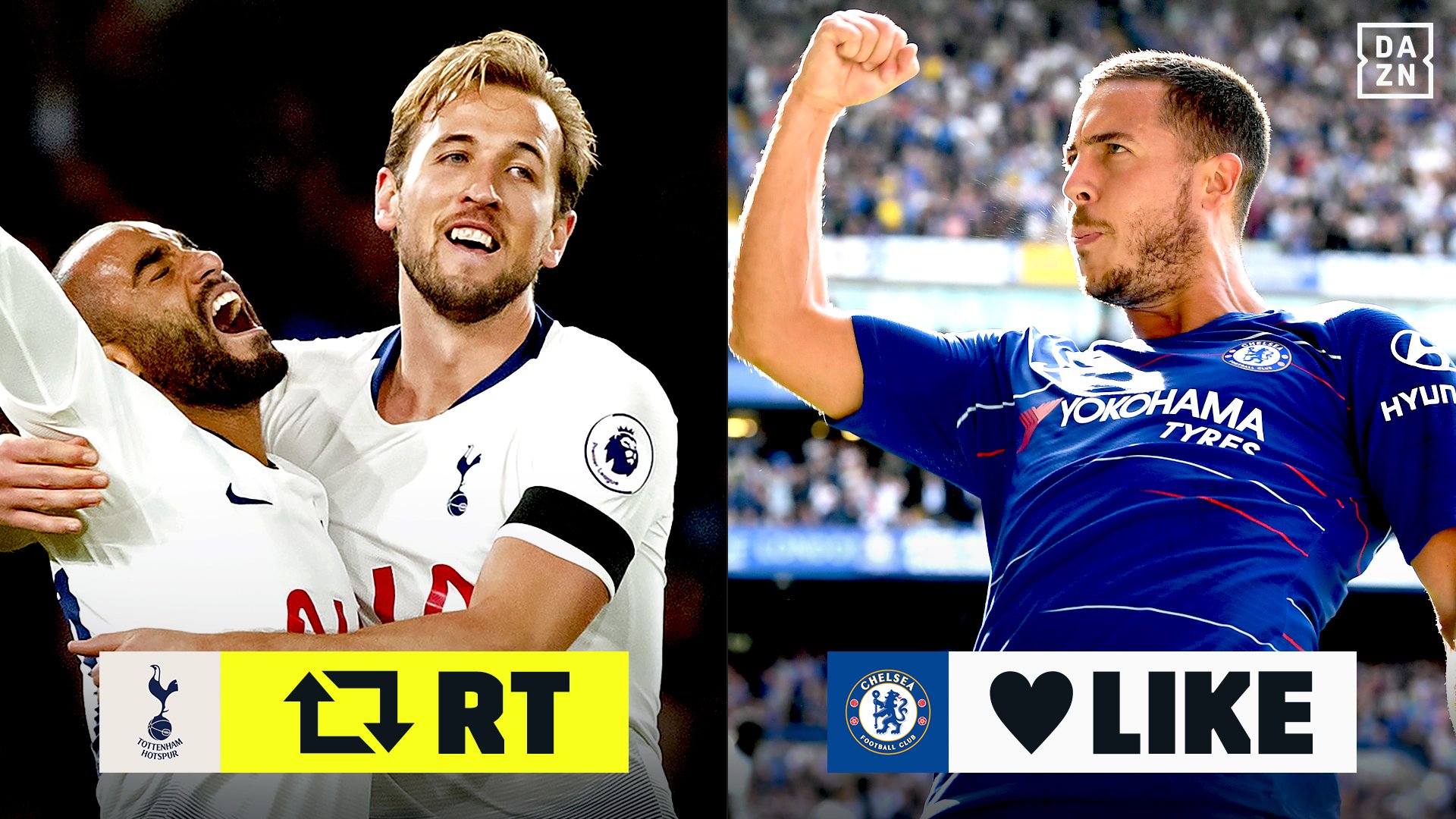 Dazn Japan Rtとlikeで勝敗予想 白熱の ロンドンダービー トッテナムが勝つと思う人はrt チェルシーが勝つと思う人はlike プレミアリーグ第13節 11 25 日 2 30 トッテナム チェルシー T Co U4baoht81qで配信 Dazn プレミア