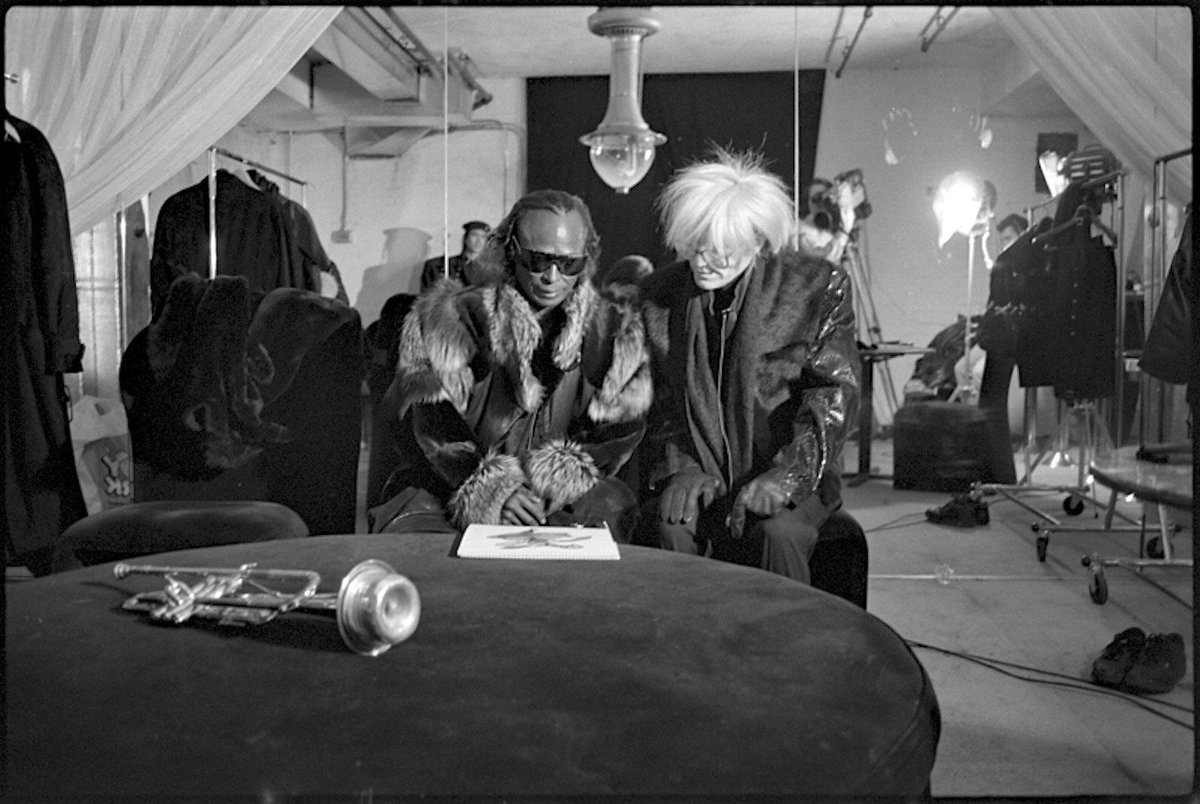 Miles Davis and Andy Warhol