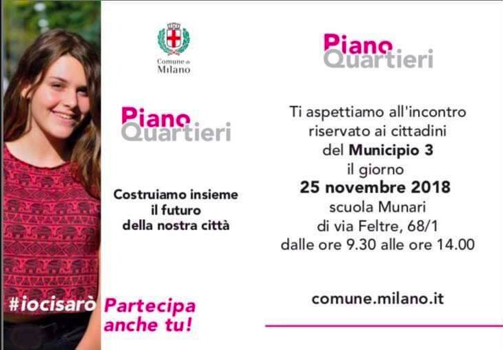 Domani alla scuola Feltre l'incontro aperto a tutti i cittadini per orientarsi e orientare il #pianoquartieri #iocisarò
comune.milano.it/wps/portal/ist…