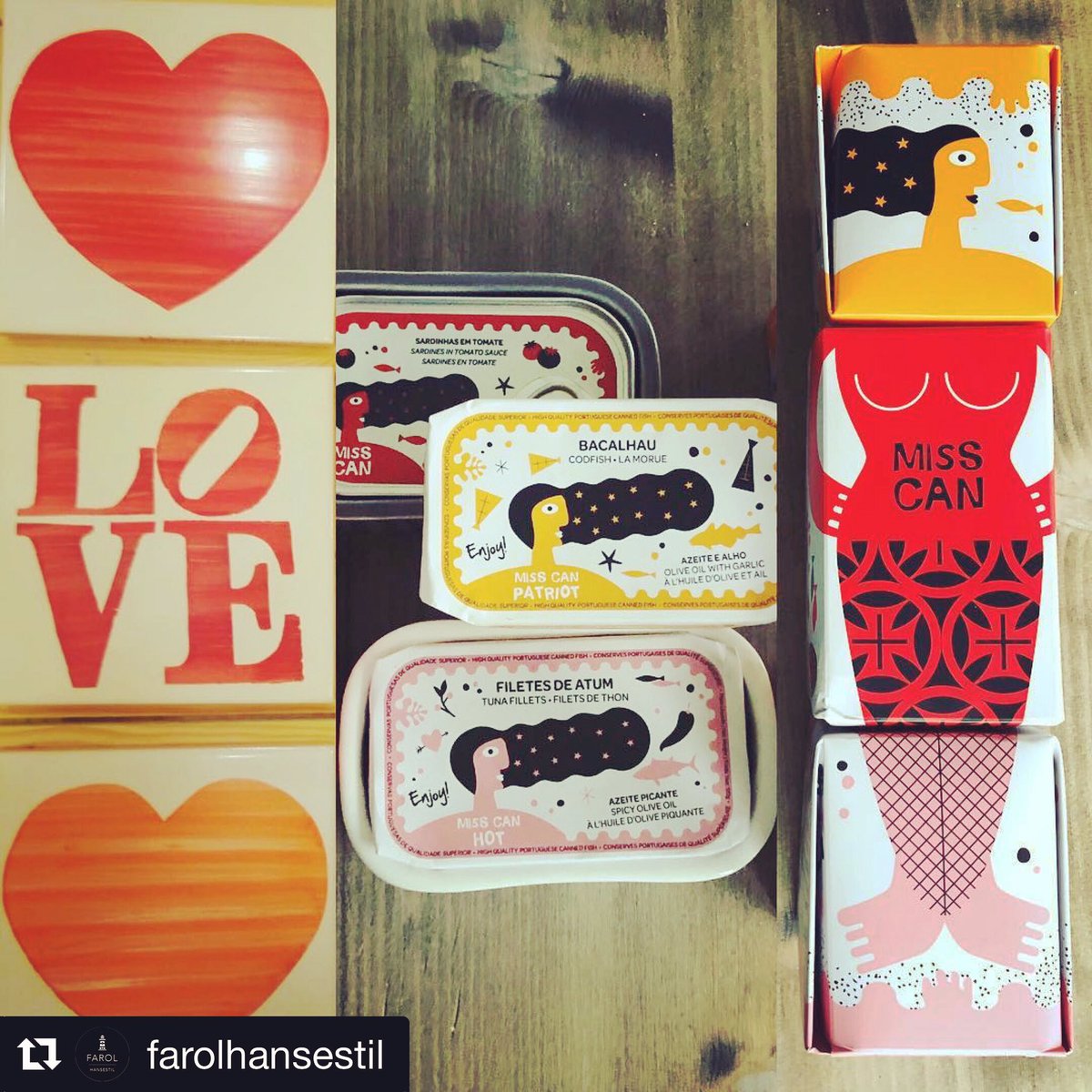 MissCanFood's tweet photo. Design lover @farolhansestil
.
#misscan #farolhansestil #conservas #cannedfish #tinnedfish #design #art #packaging #healthyfood #enjoy https://t.co/uPXdzrx7Rx