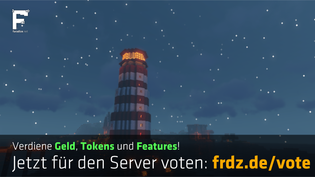 faradizenet's tweet photo. Heute Nacht hat @MCSEU wie alle zwei Wochen einen #VoteReset durchgeführt!

Unterstützt den Server und verdient Ingame-Geld, Tokens und Features!

https://t.co/z8bUGfvsm2

(Bauwerk von pinkhairfag)
https://t.co/AyJtWr3oEa https://t.co/Zc4nhmyd45