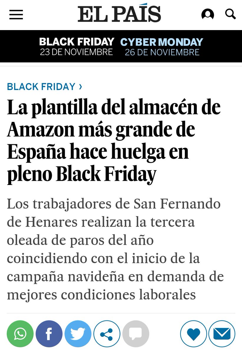 cgtzonasur's tweet photo. AMAZON | From #BlackFriday to #BlackSabbath
#BoicotAmazon
#AmazonStrike #HuelgaAmazon
Grandes @CgtAmazonMad4 !! @CGT @AmazonEnLucha
@amazon @AmazonESP @JeffBezos
#AmazonFightFriday #HuelgaAmazon #Amazon #AmazonWeAreNotRobots https://t.co/D8QnxLq3Eq