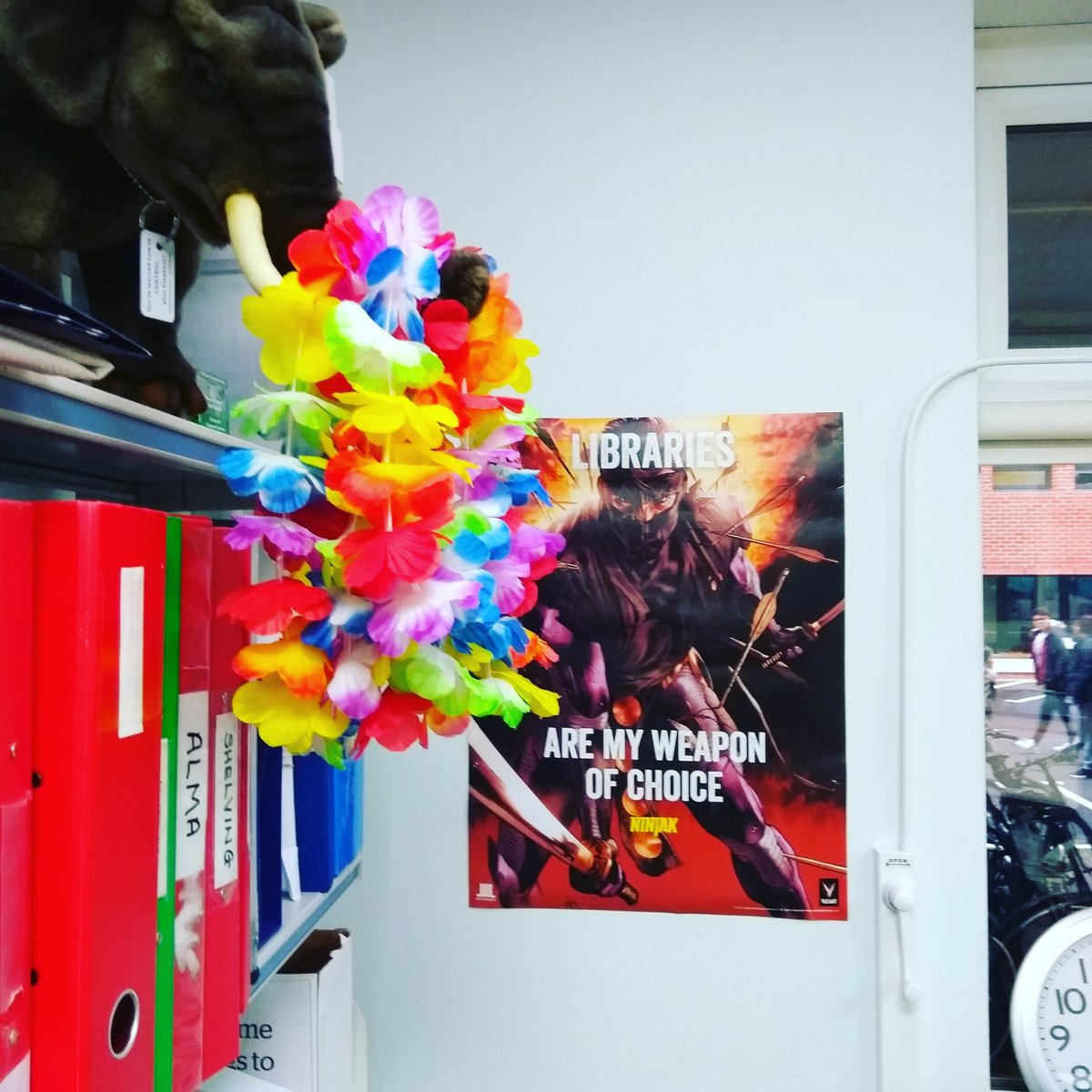 librarliam's tweet image. Choose your weapon. Choose libraries, because at least books are heavy with knowledge. Also pretty heavy ... they're gonna hurt if you get hit by one #libraries #lovelibraries #weaponofchoice