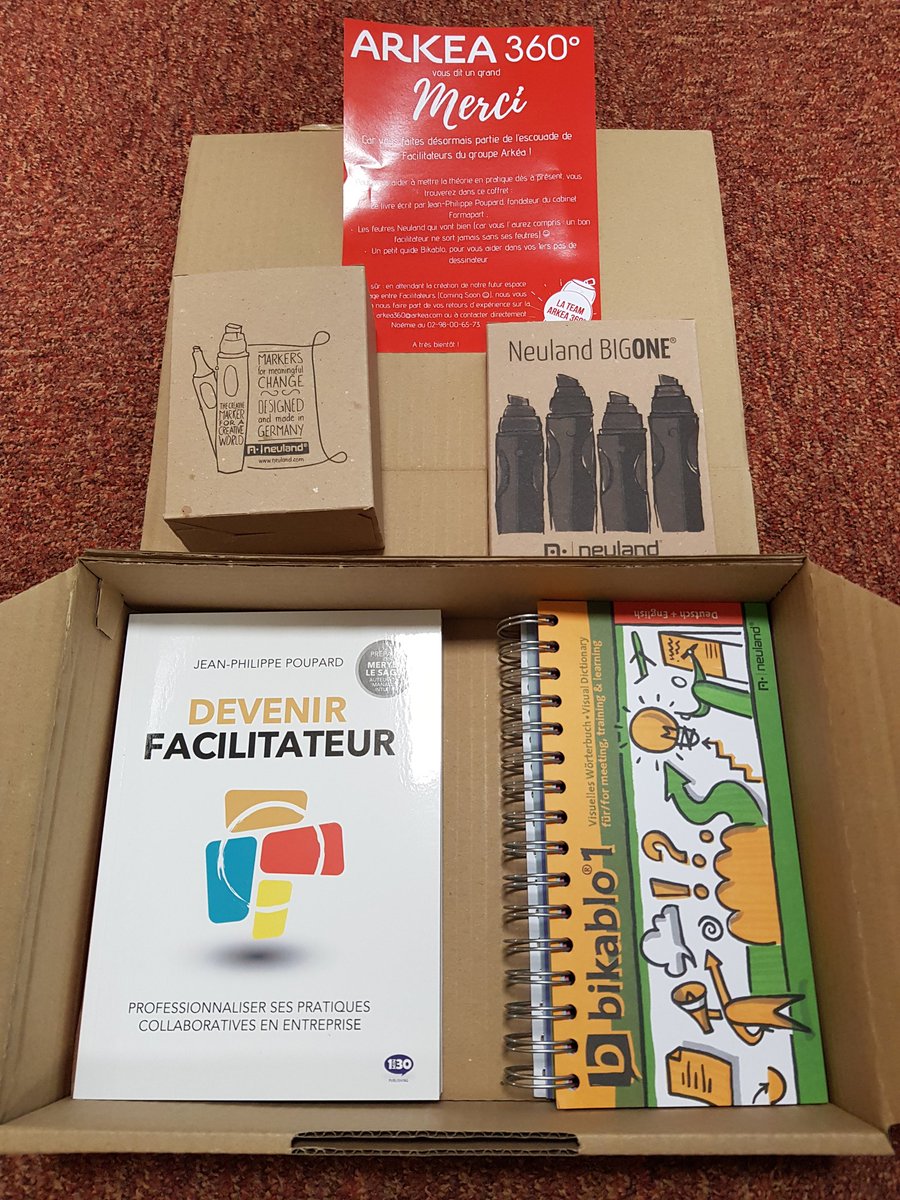 Merci La team <a href="/arkea360/">🅰️rkéa 360°</a> pour cette belle boite à outils. À très vite pour de belles aventures de facilitation !!! <a href="/WeAreArkea/">WAA|Actus</a>