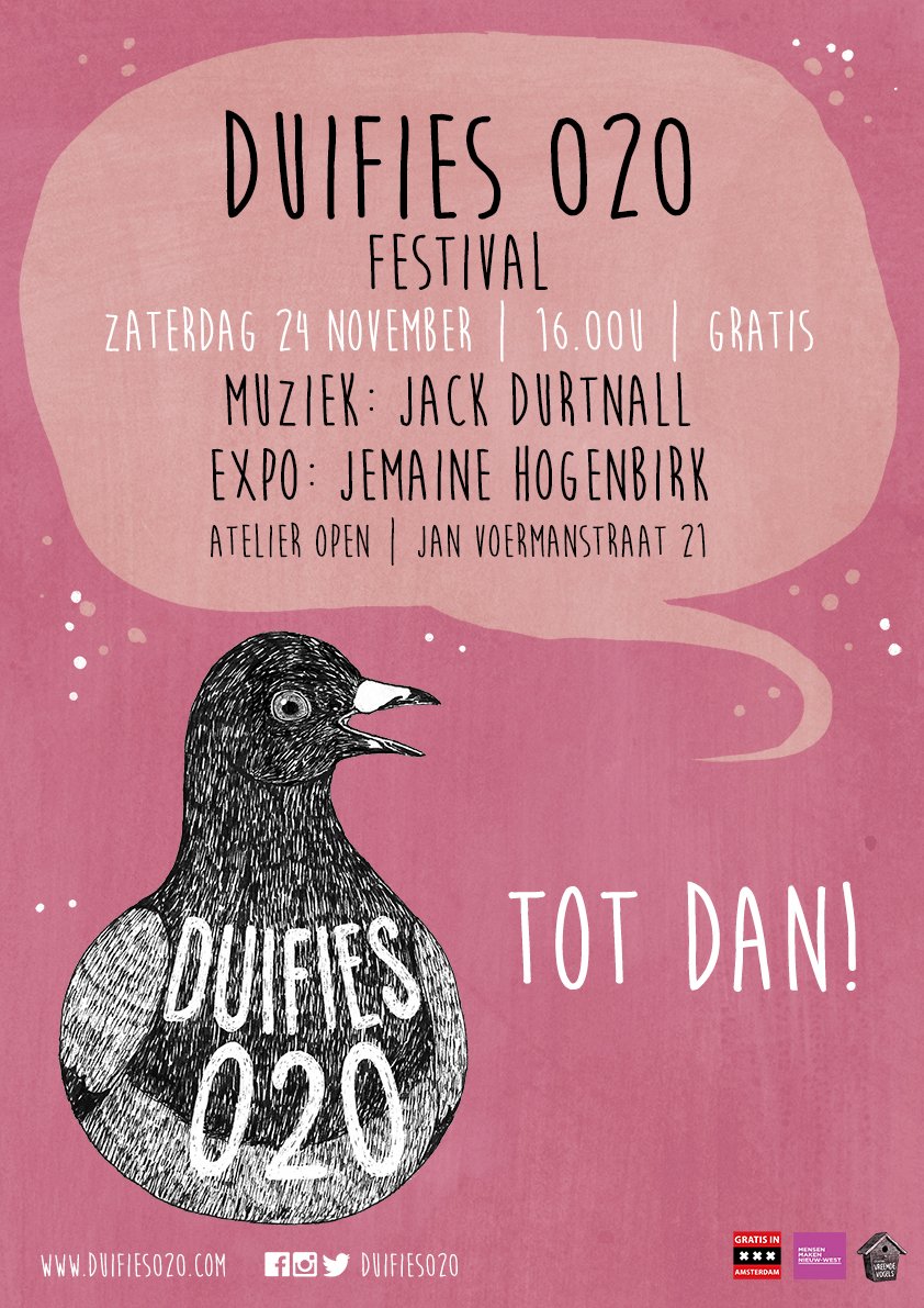 duifies020's tweet image. Tot straks met @JackDurtnall en Jemaine Hogenbirk bij @AtelierOpen