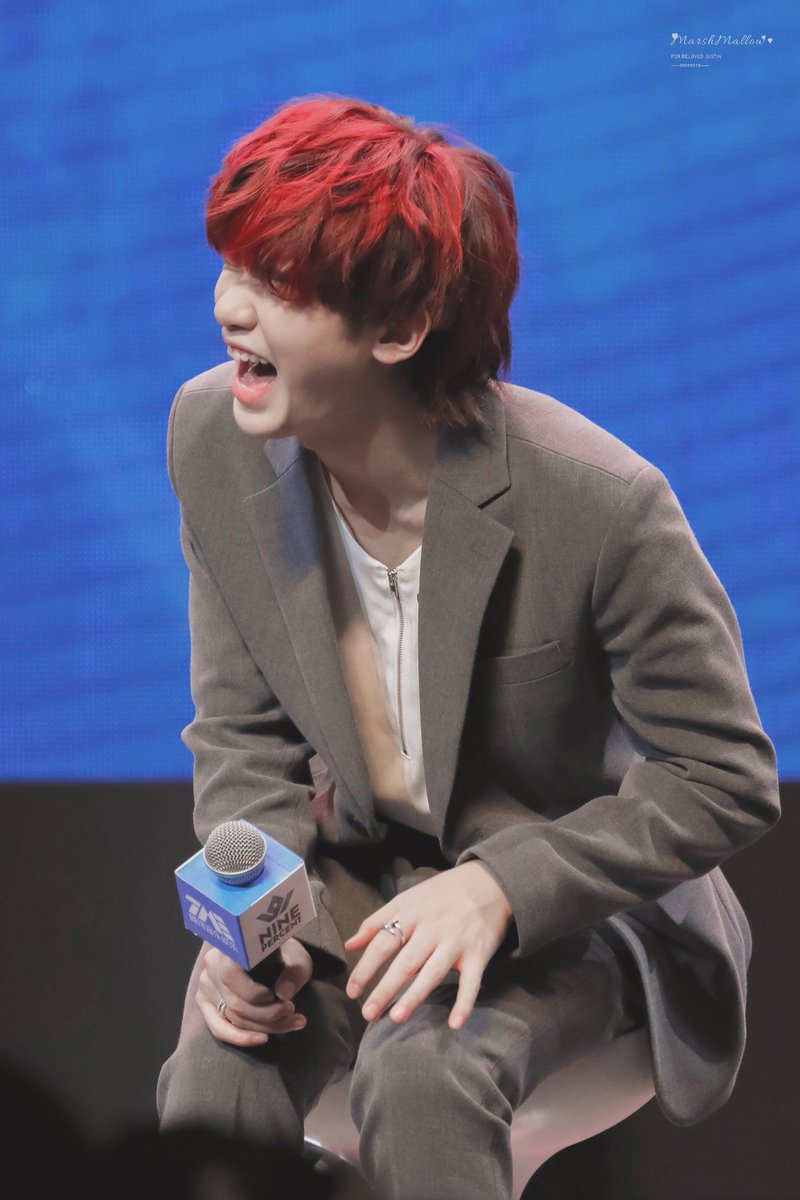 JustinaeHuang's tweet photo. I love this baby. He looks so handsome with his red hair.

#Justin #JustinHardRoad #justinhuang #huangminghao #NinePercent #NEX7 https://t.co/bSb853n7qh