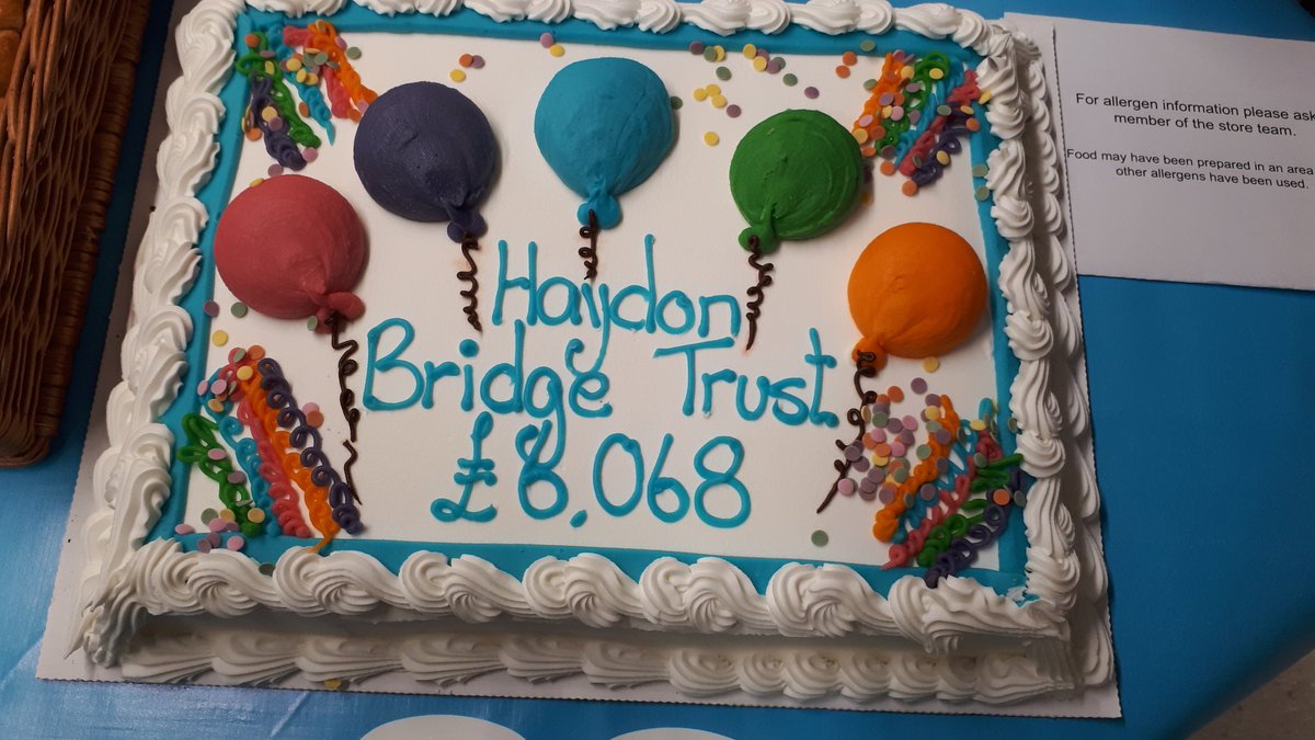 Fantastic total raised for Haydon Bridge trust to regenerate the riverside picnic area..well done team Co-op Haydon Bridge #localcauses #CelebrationDay #TheCoopWay #beingcoop #Haydonbridge