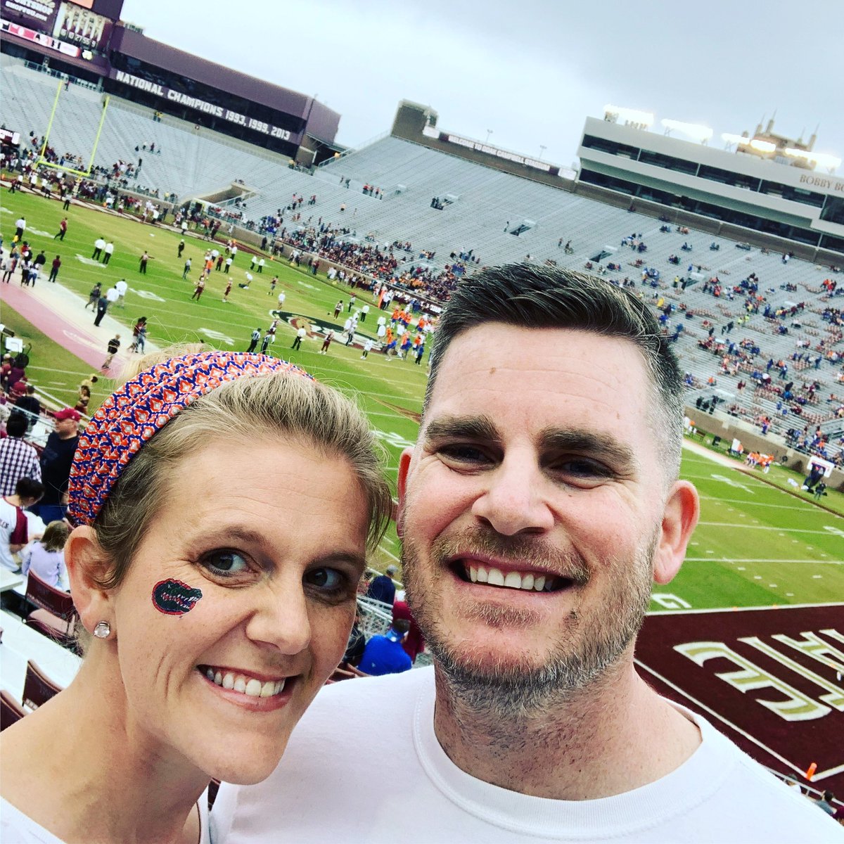 lina4485's tweet photo. Great day for some FLORIDA GATOR FOOTBALL! Always fun to be visiting Ron Zook Field! #BEATFSU #floridafootball #ItsGreatUF #RonZookField #takebackthestate https://t.co/K4jxTSlhu6