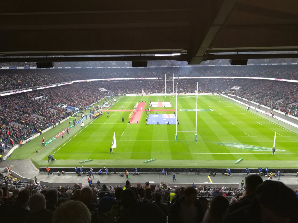 pjspencerABC's tweet photo. A frustrating game so far, come on England #EnglandRugby https://t.co/CbBuSH2JfI
