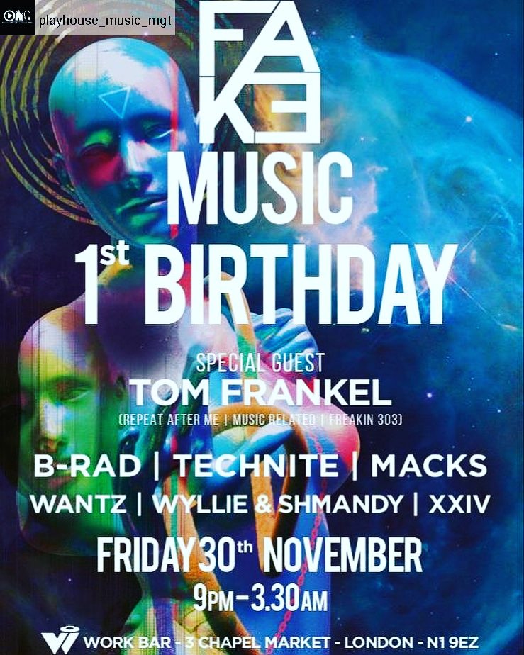 Not long to go til the <a href="/FAK3Music/">FAK3 Music</a> birthday at <a href="/workbarlondon/">Work Bar London</a> who's rolling?! 👌👌🔥🔥🎶🎶