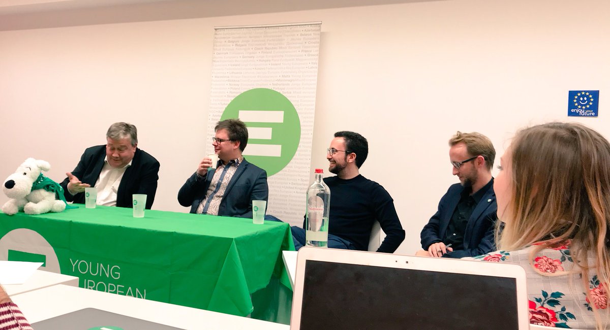 JEFBelgium's tweet photo. Thank you @marctarabella for joining the debate about populism & pol campaigning for the future of Europe #EnjoyYourFuture #TDliege2018 #OurEurope https://t.co/TZYr6p2pZe