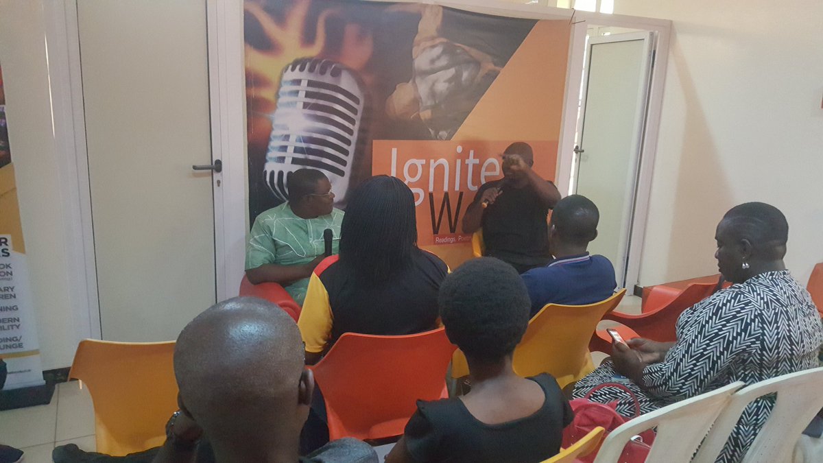 IgniteAfricaLF's tweet photo. Just kicking off the #Bookversations with @tundeleye moderated by @SamOlaAlabi on his book Afonja - the Rise. 

#BookversationswithTundeLeye 
#AfonjaTheRise https://t.co/9qaVRzbNlG
