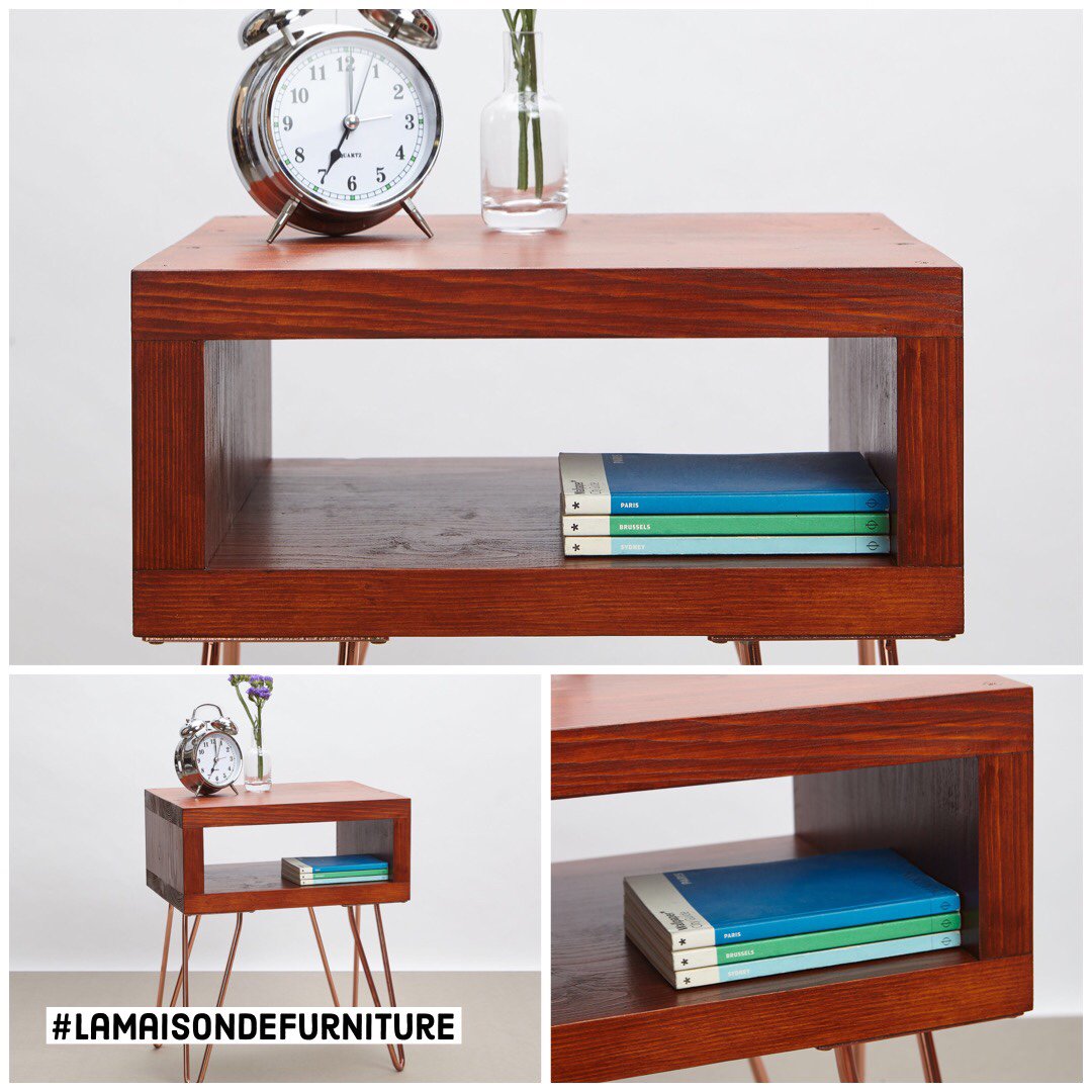 LaMaisonDeF's tweet photo. Our Tallulah bedside table ⚒ with its copper legs will make your bedroom shine ! 🌞Don’t miss a chance to be delivered by Christmas 🎄, order now ☝️
•
#lamaisondefurniture #furniture #home #design #interiordesign #inspiration #entrepreneur #lifeinspiration 
#wood #bedsidetable https://t.co/5A25TBtbeO