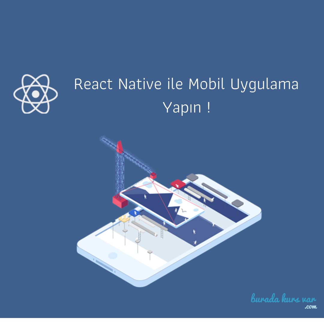 Facebook tarafından geliştirilen React Native ile hem IOS hem de Android için mobil uygulama geliştirebileceğiniz kursun incelemesi BuradaKursVar.com' da !
buradakursvar.com/react-native-i…
