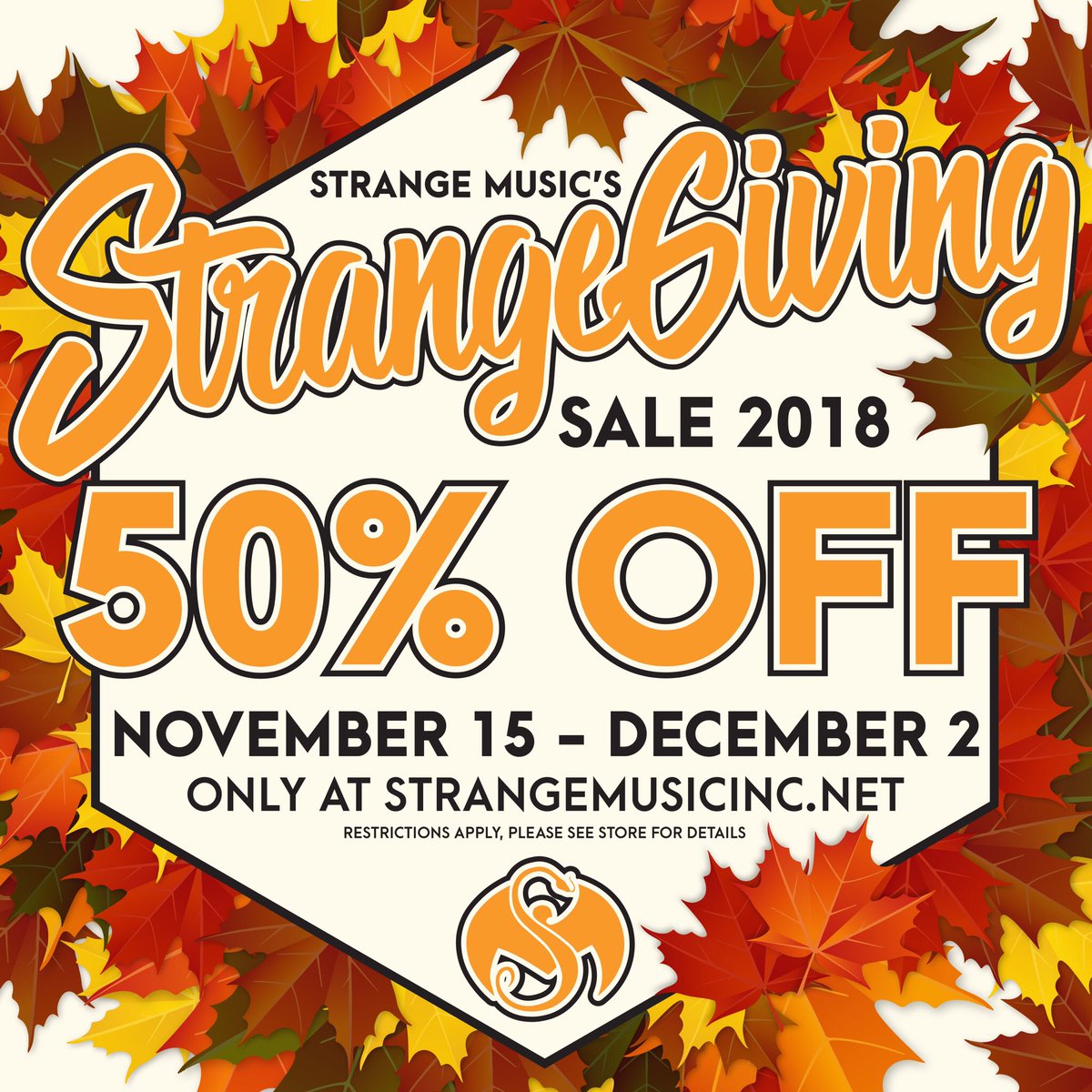 MAYDAYMUSIC's tweet photo. All our merch at @StrangeMusicInc is 50% off during the #Strangegiving sale. Get you some! https://t.co/7eaBGERsdt https://t.co/IUFbwKNICe