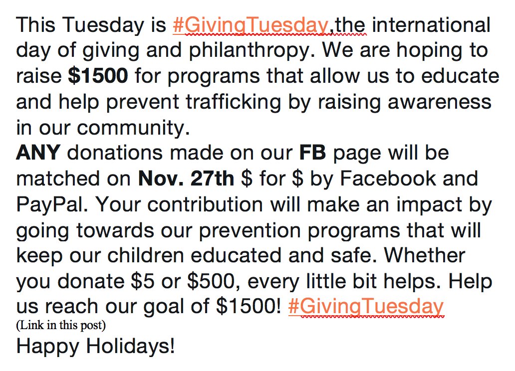 HTAP_SWFL's tweet image. In the giving spirits this season? We hope you will consider #htap for #GivingTuesday! 
Donate: m.facebook.com/sg/donate_chec…