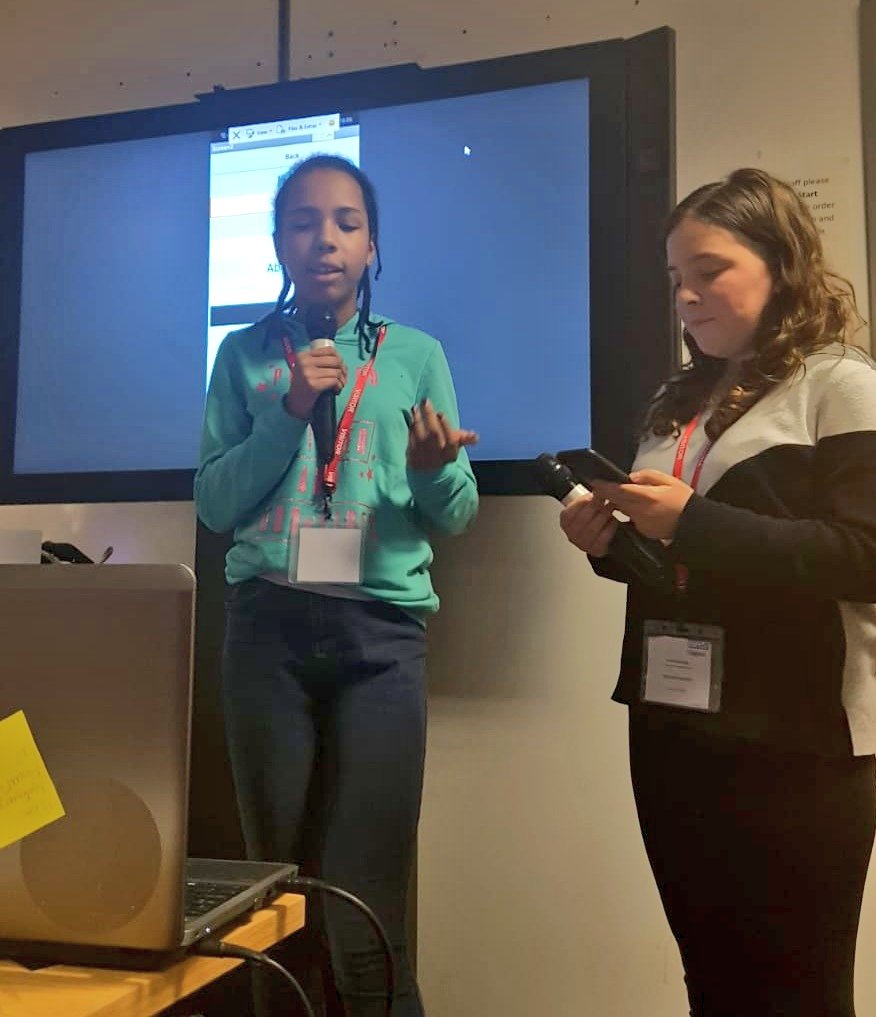 Stemettes's tweet photo. Today, the girls have been building #mentalhealth themed apps using #Scratch #MITAppInventor #Cloud9 @NHSDigital @NHSEngland #Leeds Now it's time to hear their presentations... #judgingtime #demoday #girlsinstem #NHSStemettes https://t.co/kZgcy5fc1S