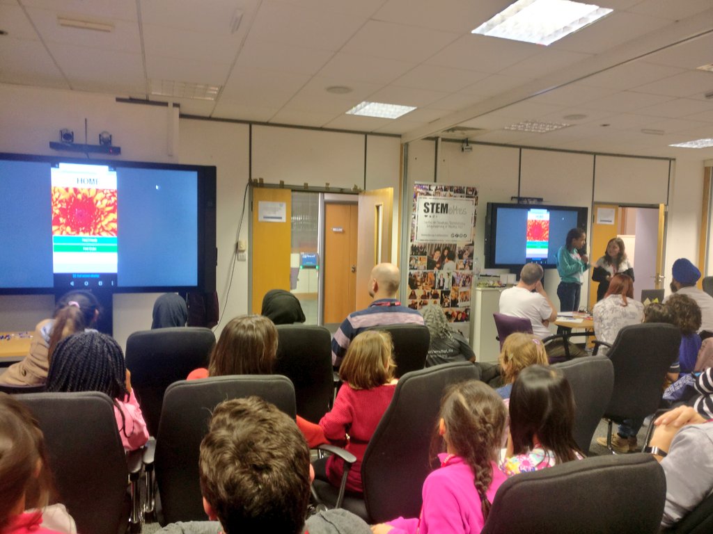 Stemettes's tweet photo. Today, the girls have been building #mentalhealth themed apps using #Scratch #MITAppInventor #Cloud9 @NHSDigital @NHSEngland #Leeds Now it's time to hear their presentations... #judgingtime #demoday #girlsinstem #NHSStemettes https://t.co/kZgcy5fc1S