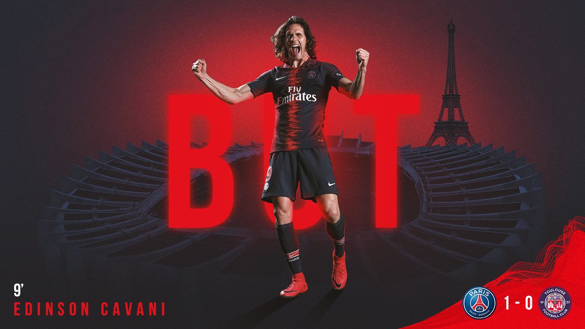 BUUT ! Ouverture du score du Matador <a href="/ECavaniOfficial/">Edi Cavani Official</a> ! 💪 1-0 #PSGTFC

🔴🔵 #ICICESTPARIS